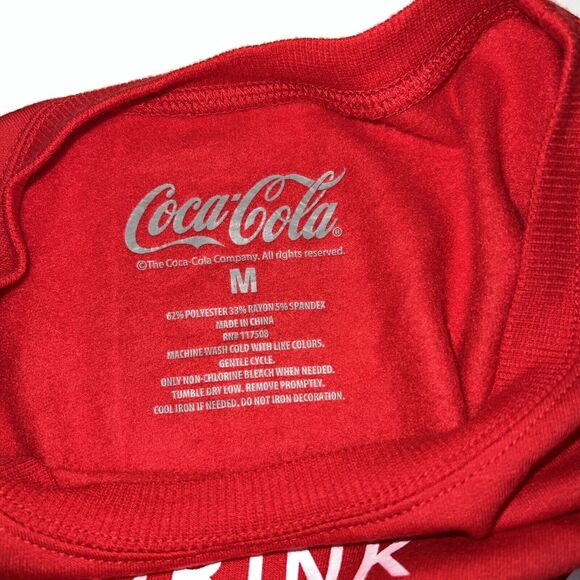 Women's Coca-Cola Graphic Soft Sweatshirt - Red Color, Size M - Picture 5 of 7